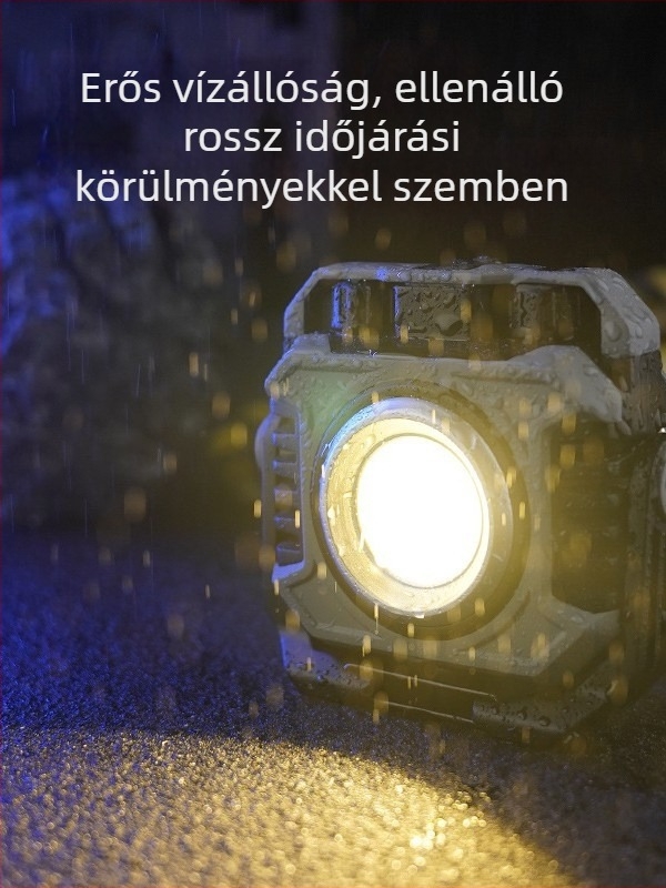 Mágneses LED Munkalámpa — Újratölthető, 3,7V, 10W, Gombkapcsoló, Hordozható Autójavításhoz