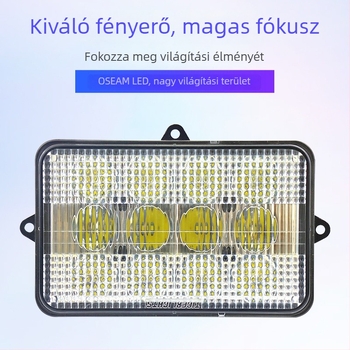 LED mezőgazdasági munkalámpa alumínium ötvözetettel, modell SL-5061F, fényáram 4800 lm, 10-30 VDC, John Deere Combine 9400–9510 és 95-hoz