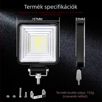 4 hüvelykes LED munka lámpa, kör alakú autó LED reflektor, terepjáró járművekhez, módosított vizsgálólámpa