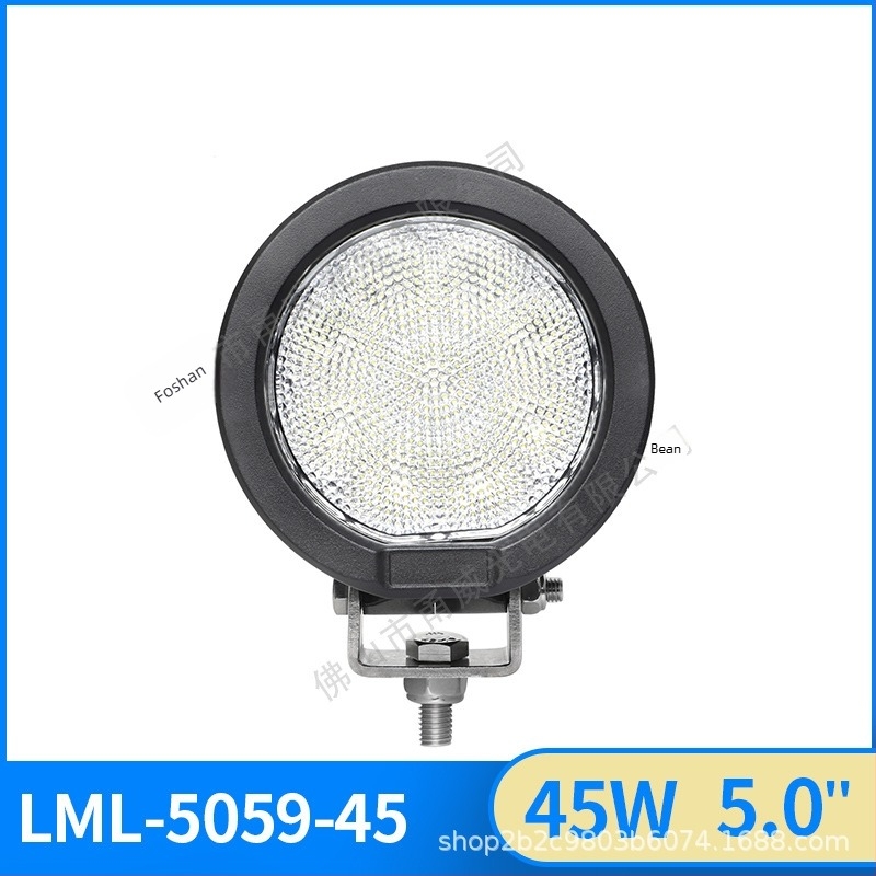 LED munkalámpa gépekhez, 45W, 9–30V, alumíniumötvözet ház, 6000K, 30 000 óra élettartam