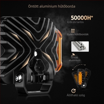 LED munkafény 45W, 9-32V DC, 4950 lm, 6000K, JG-65