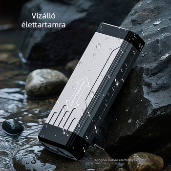 COB LED munkalámpa mágnessel, USB újratölthető, 20W, beépített 18650 akkumulátor, kültéri vészfény (500 m hatótávolság)