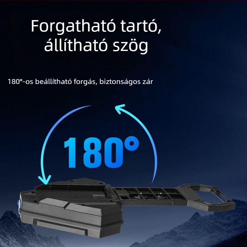 Háromlábú munkalámpa háromszög alakú kerettel, mágneses LED autóvészvilágítás, hordozható vizsgálólámpa (CD13, 10W, ABS ház)