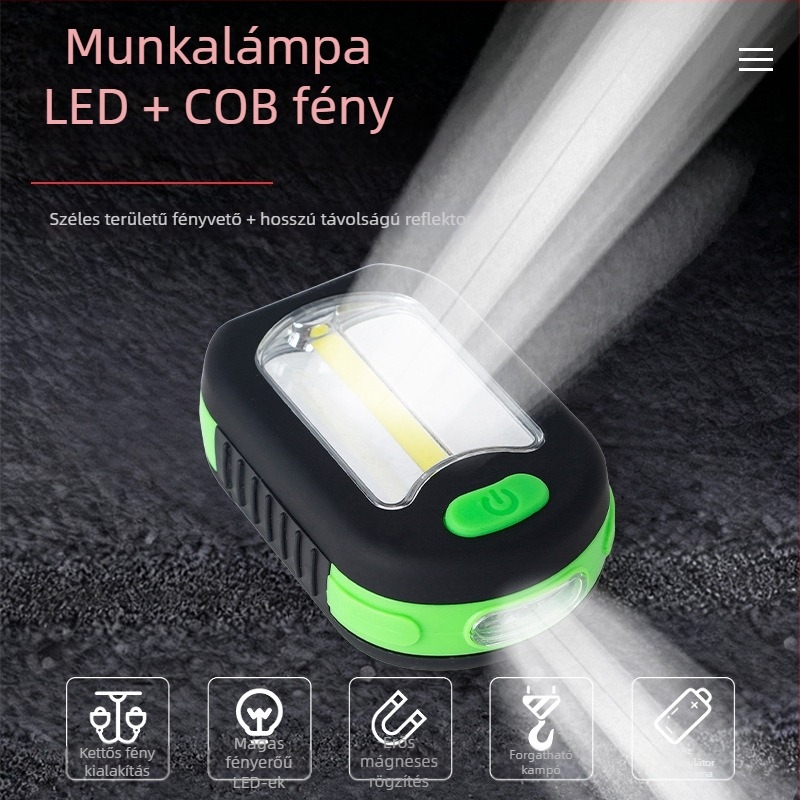 LED mágneses zseblámpa javításhoz és kempingezéshez – Li25120401 modell, Other márka, tanúsítvány nélkül