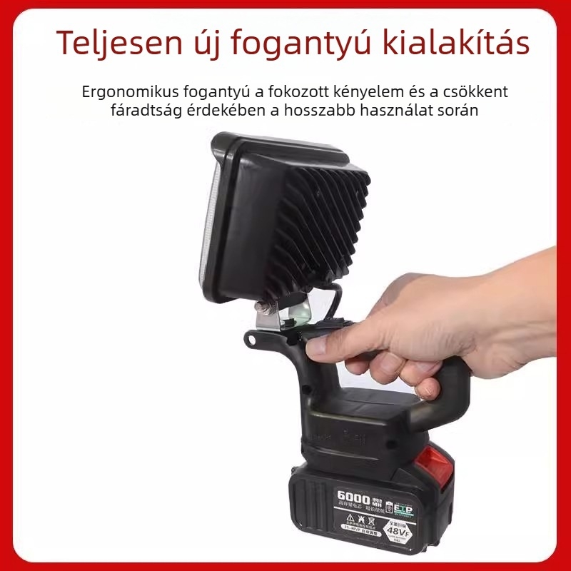 Lithium akkumulátoros LED munka lámpa Dayi Makita 21V-hez, kültéri, kiváló fényerő