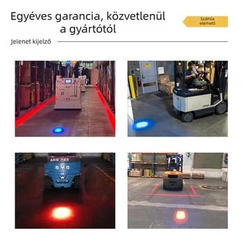 Forklifthez LED riasztó jelzőfény, hátramenet, 10–80V, IP68, 6W, 600 lm, 6500K, XRL1081 modell