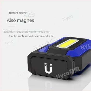 LED Munkalámpa EF-6001B – Asztali mini kampóval, 400 lm, IPX-3, állítható fényerő