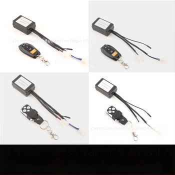 Autó LED villogó vezérlő vezeték nélküli távirányítóval – LED munkafény sáv, off-road járművekhez, 12–24V univerzális, Teljesítmény: 5