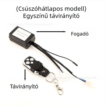 Autó LED villogó vezérlő vezeték nélküli távirányítóval – LED munkafény sáv, off-road járművekhez, 12–24V univerzális, Teljesítmény: 5