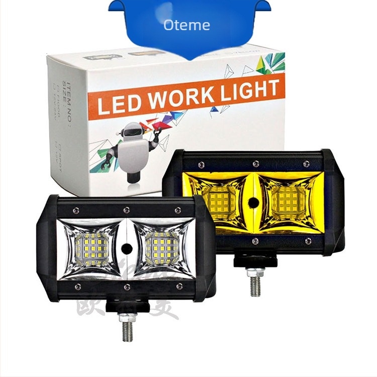 LED autómunka lámpa, 18 LED, 54W, 7200LM, 12-24V, alumínium ház