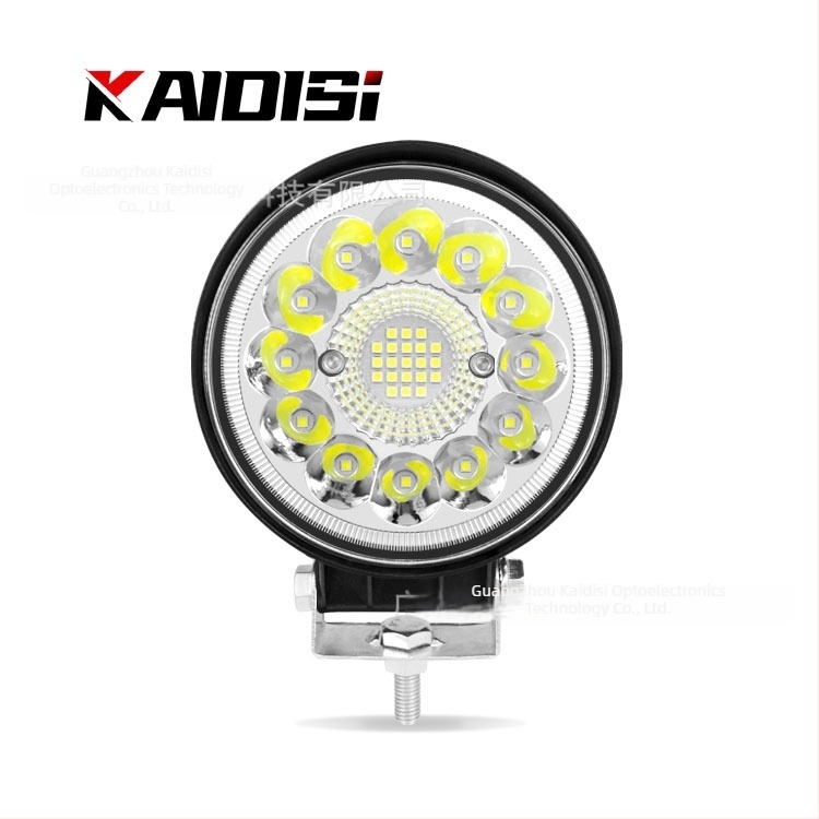 4 hüvelykes LED munkalámpa, 99W, kör alakú reflektor járművekhez