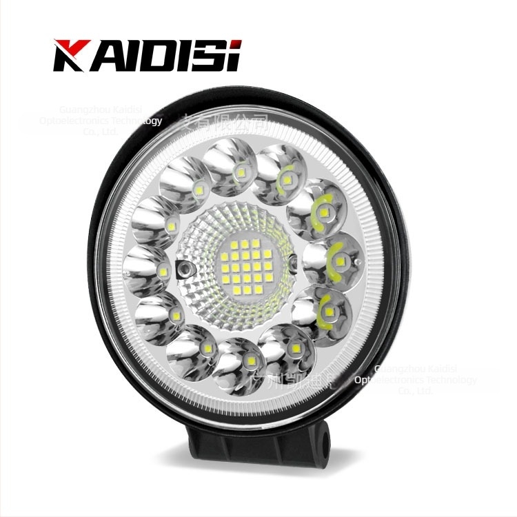 4 hüvelykes LED munkalámpa, 99W, kör alakú reflektor járművekhez