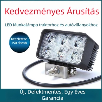 LED munkalámpa – 18W, 9-60V, CRI ≥80, 6500K, Univerzális modell