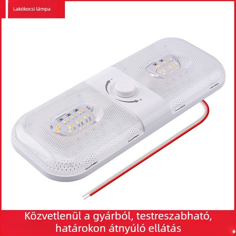 FC01 10W LED olvasólámpa RV és teherautó kabinjához – lágy fény, kemping világítás, 12–24V, 10W