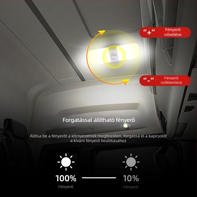 FC01 10W LED olvasólámpa RV és teherautó kabinjához – lágy fény, kemping világítás, 12–24V, 10W