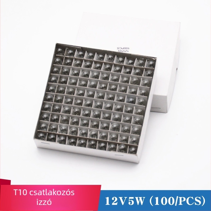 T10 LED izzó autóhoz, 12V, 5W – rendszám világítás, pozíció/parkolás világítás és műszerfal világítás