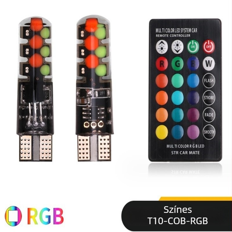 T10 COB LED autóvilágítás – 12V, IP65, 6500K, 60 lm