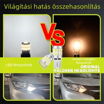 T10 LED autó pozíciós fény 3014-30SMD, rendszámtábla fény, tetőfény, 12-24V, 6000-7000K, 300 lm, CANBUS-kompatibilis