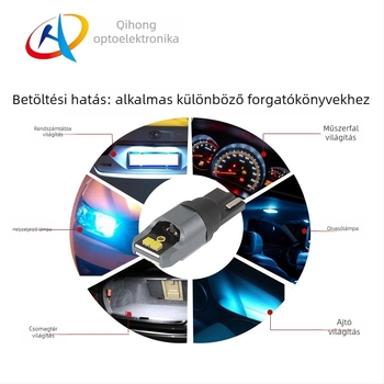 Autó LED izzó T10/W5W/194 – univerzális műszerfal világítás, rendszámtábla és belső világítás, 12-30V DC