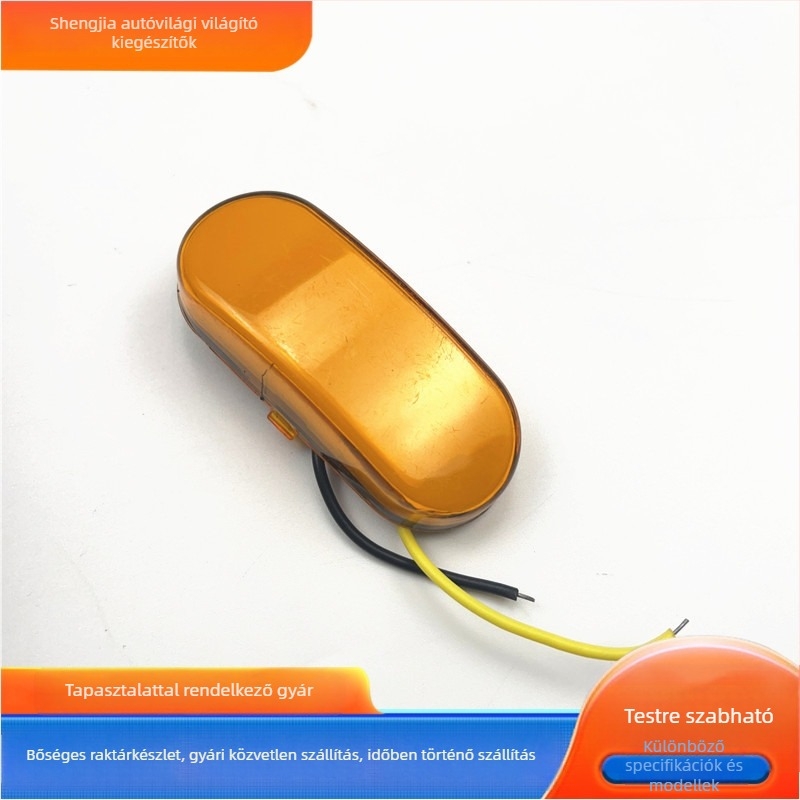 Univerzális 24V LED ovális oldalsó és hátsó fény teherautókhoz és trailerhez – Modell SRY-001