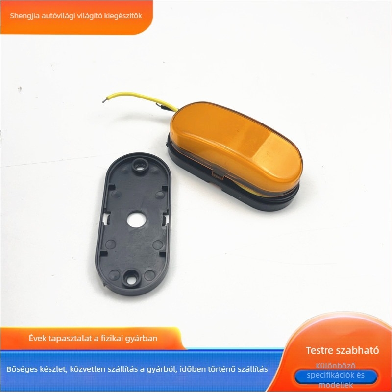 Univerzális 24V LED ovális oldalsó és hátsó fény teherautókhoz és trailerhez – Modell SRY-001