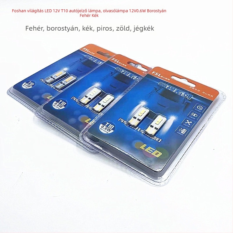 Foshan Lighting LED T10 autó szélességjelző lámpa és olvasólámpa 12V 0.6W