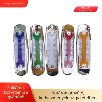 LED teherautó oldalsó lámpa, modell ZQ-BD-104, 12–24V, anyag: műanyag, kompatibil teherautókkal, utánfutókkal és félpótkocsikkal