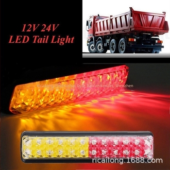 Kamion LED hátsó lámpa 24 LED, ABS tokozás, 12V, 5W, 3500 lm