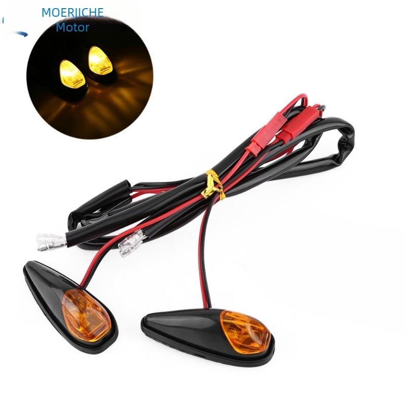 Motorkerékpár LED irányjelző Cat's Eye, modell MR31632, 12V, ABS, LED világítás, 30000 óra élettartam