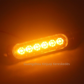 6 LED-es hosszú oldalsó fény, 12-24V, ABS ház, 2835 LED-ek, modell I-cl-6led