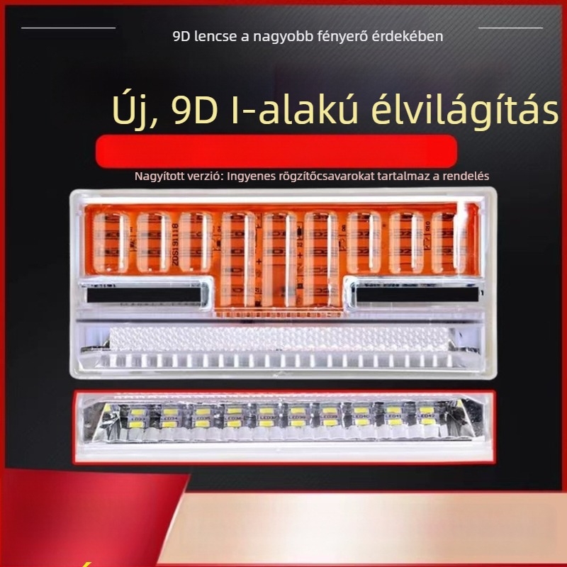 24V LED teherautó oldalsó fény, vízálló, rendkívül fényes, félpótkocsikhoz, kerékvilágítás, szélességjelző