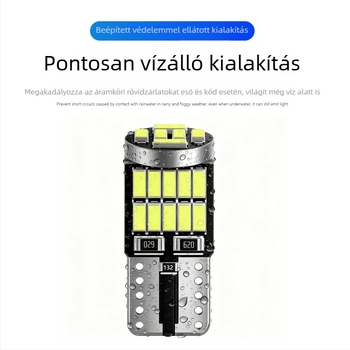 Autó LED szélességjelző fény, 12V, 2W, modell 007, adszorpciós montázs, univerzális kompatibilitás