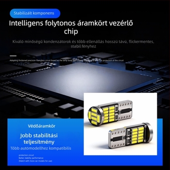 Autó LED szélességjelző fény, 12V, 2W, modell 007, adszorpciós montázs, univerzális kompatibilitás