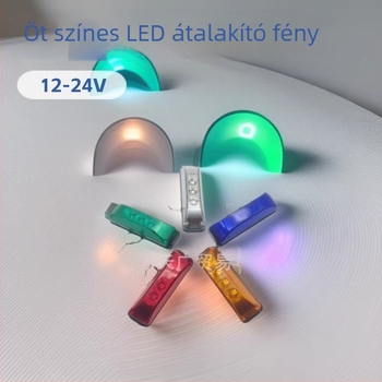 LED szélesség világítás autóhoz – oldalsó sávfények, rács világítás és belső világítás, oroszlántánc szem villogó LED-ek, 12–24V