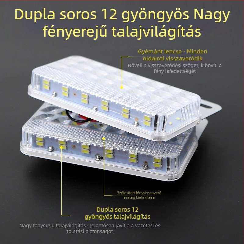 24V-os teherautó oldalsó LED világítás, vízálló, nagy fényerő, a kanyarjelzővel kompatibilis, bekötőkábel