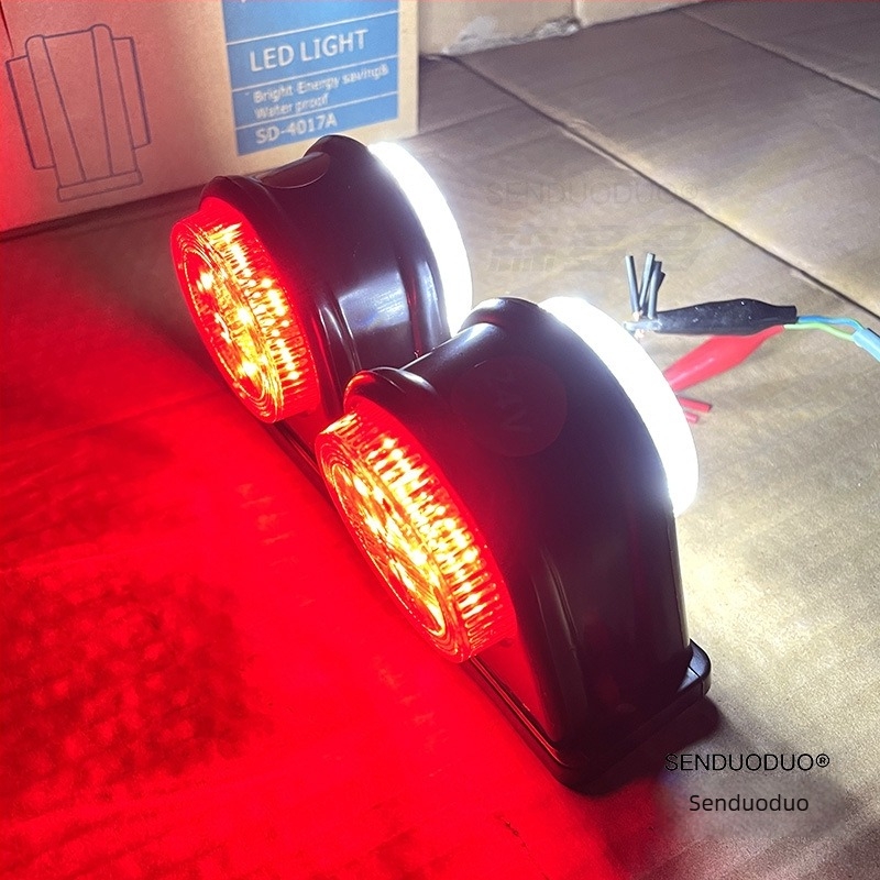 Universális teherautó LED világítás, 24V, 5W, Sd-4017a modell, kétoldalas LED fény