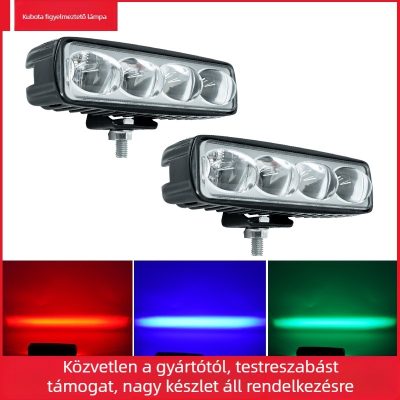 Villástargoncák figyelmeztető fénye, alumínium ház, 10W, 12-80V, univerzális
