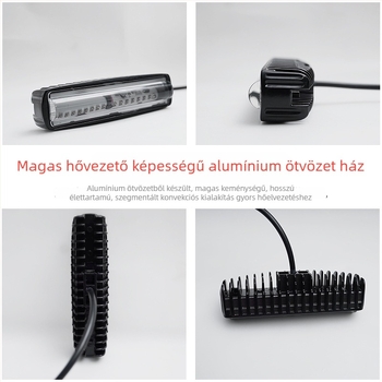Forklifthez figyelmeztető lámpa, lineáris csík, LED, 16W, 9-80V, vízálló