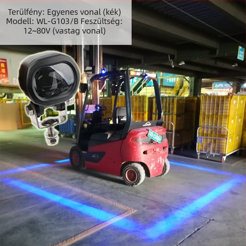 Rakodógép figyelmeztető fénye hátramenethez, 12-80 V, LED, 5 W, 5000 lm, élettartam 50 000 h