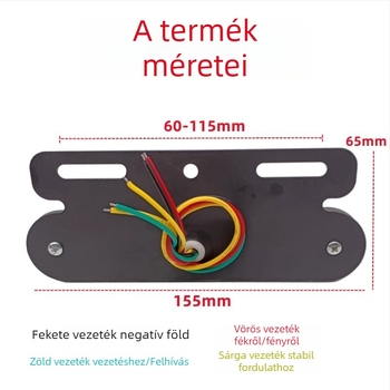 Kamion LED hátsó lámpa, vízálló, 12–24 V univerzális, teherautóhoz