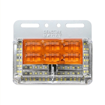 Kamion oldalsó LED világítás, 24V, 9 soros, 15W, 15×9 cm, LED fényforrás, irányjelző