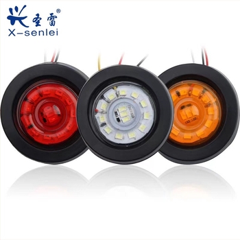 LED körkörös oldalfény teherautókhoz és félpótkocsikhoz, 12V/24V, IP68, 6W, 6000 lm, modell SL-214