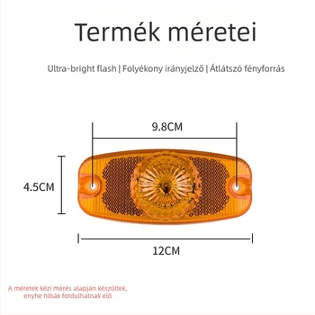 Kamion oldalsó LED lámpa 12-24V, 5000 lm, jármű szélességének jelzése