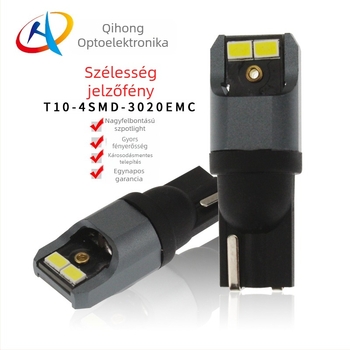 T10 LED autó lámpa — szélesség és olvasólámpa, LED 3020EMC, 10-30V, 2W, 230 lm