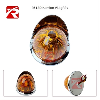 Rx-11 26-LED oldalsó világítás teherautóhoz/szállítóhoz, 10–30V, 1W, 30 000 óra, univerzális kompatibilitás