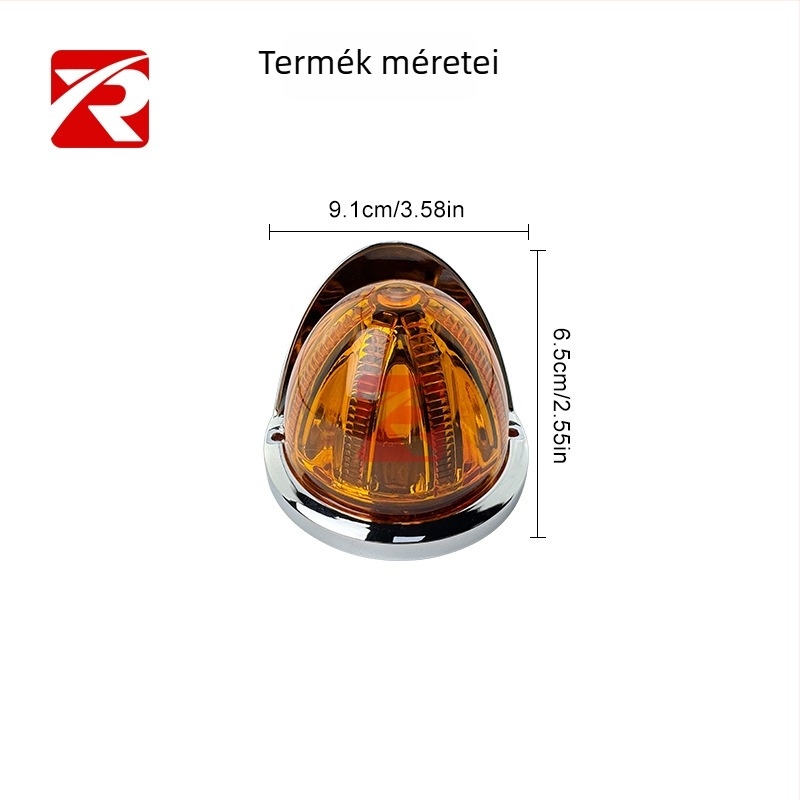 Rx-11 26-LED oldalsó világítás teherautóhoz/szállítóhoz, 10–30V, 1W, 30 000 óra, univerzális kompatibilitás