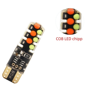 T10 RGB COB LED szélesség jelzőfény vezeték nélküli vezérléssel (12V, 6W, 500lm, COB, 6500K)