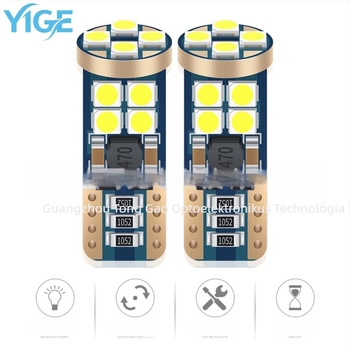 T10 3030 12SMD LED szélességi és olvasó fény CANBUS lépcsőzetes dekóderrel, 12–24V, 5W, 50 000 óra