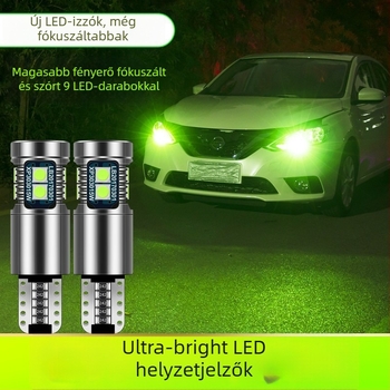 Autó LED pozíciós világítás T10 3030 9SMD (12V, 0.6A, 7.2W, 700 lm, LED)