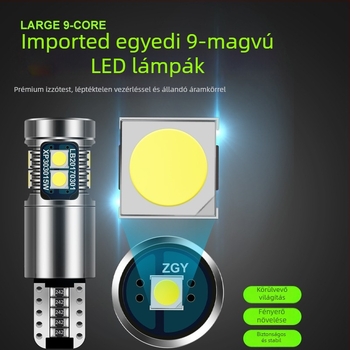 Autó LED pozíciós világítás T10 3030 9SMD (12V, 0.6A, 7.2W, 700 lm, LED)